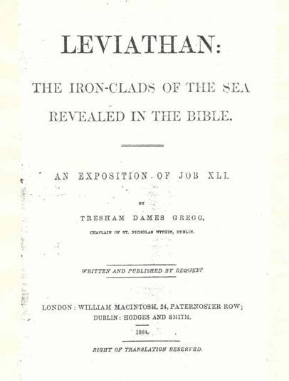 Title page of Leviathan, by Tresham Dames Gregg