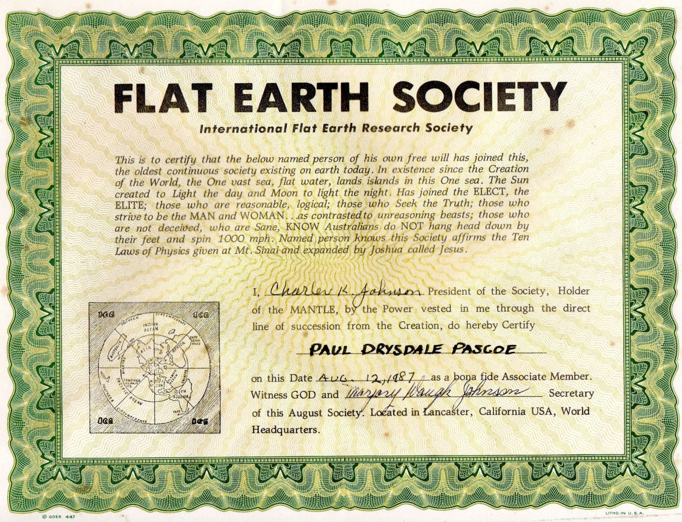 Image result for earth flat society
