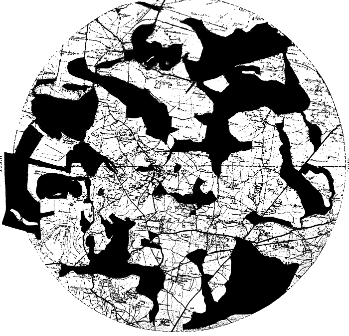 Map of the whole Glastonbury Zodiac