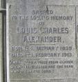 Fig.1c: The Alexander Family Grave - detail.