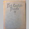 Fig.6a: Five English Poems - binding.