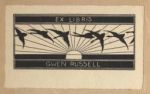 Fig.43 - CGT's design for her own bookplate, done before her first marriage, when she was still Gwen Russell.