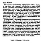 Fig.11: Cecil Palmer - Obituary in Truth.