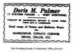 Fig.22: Doris M. Palmer - a wool shop in Worthing ?