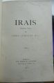 Fig.10: The Title Page of 'Irais'.
