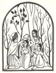 Fig.4 - Eric Gill's frontispiece for The Taking of Toll.