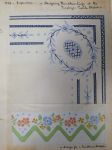 Fig.33a: The Diary - Handkerchief design, with linoleum border design.