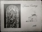 Fig.34a: The Diary - Christmas card using a stained glass window design.