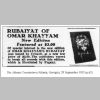 Fig.4k: Rubaiyat (1935) - a newspaper advert.