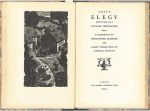 Fig.22 - Title Page and Frontispiece of the Golden Cockerel Press edition of the Elegy (1946.)