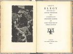 Fig.22 - Title Page and Frontispiece of the Golden Cockerel Press edition of the Elegy (1946.) Fig.22 - Title Page and Frontispiece of the Golden Cockerel Press edition of the Elegy (1946.)