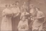 Fig.4a - Helen (front centre) at the Royal Academy Schools.