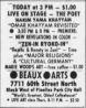 Fig.3a: Advert for Hakim reading at the Beaux Arts Gallery in 1974.