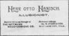 Fig.2a: Business card for the Dittmann Mago-Comique Company (c.1896).