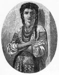Fig.8b. Title-page illustration of a Gypsy Girl in Groome's book.